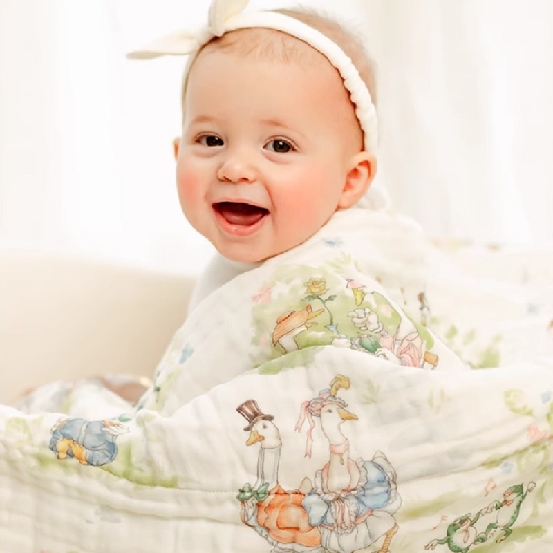 淘宝秒杀：嫚熙婴儿纱布浴巾大尺码115*115 福利价仅129.8元秒杀！