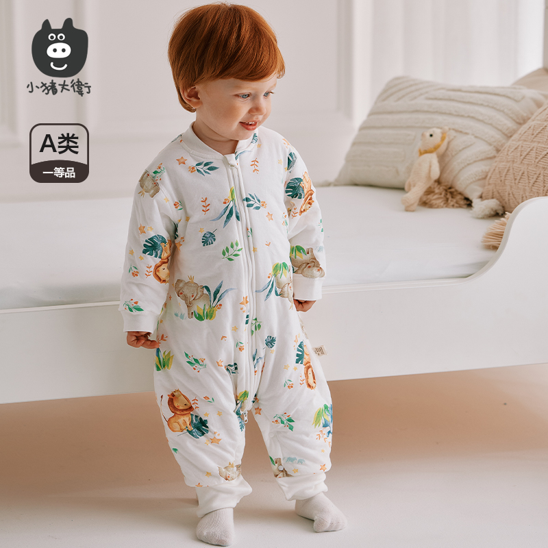 优质素材：小猪大卫秋冬儿童夹棉睡袋 福利价仅39.9元秒杀！