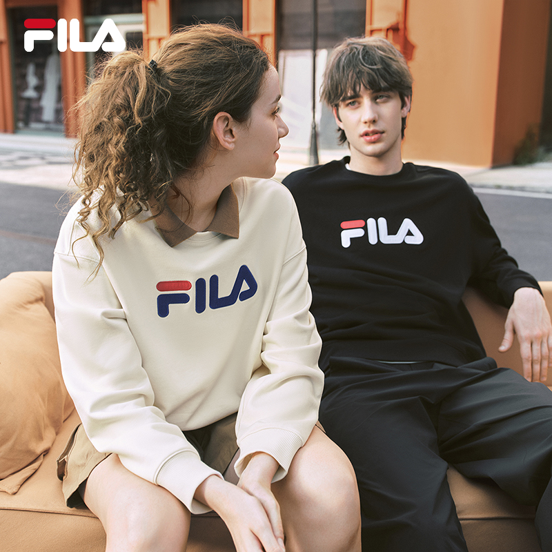 淘宝秒杀：FILA情侣加绒套头卫衣宽松长袖 福利价仅239元秒杀！