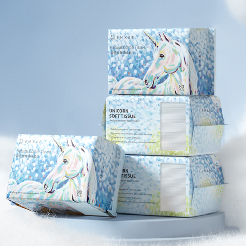 官方验货：嫚熙独角兽绵柔巾80抽共8包 福利价仅52.8元秒杀！