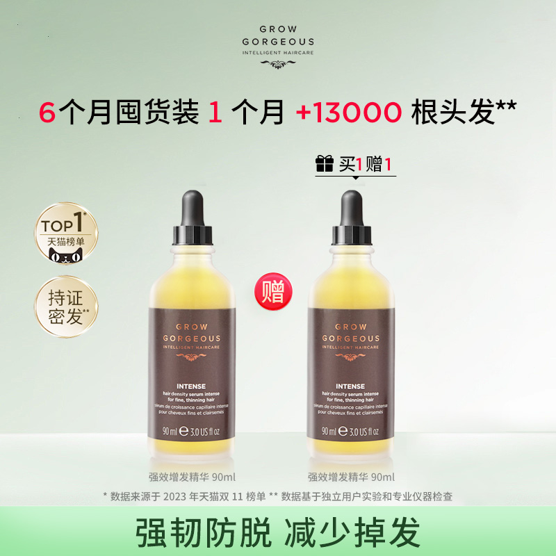 【买一赠一】GrowGorgeous强效增发精华90ml 券后【432.9元】包邮秒杀