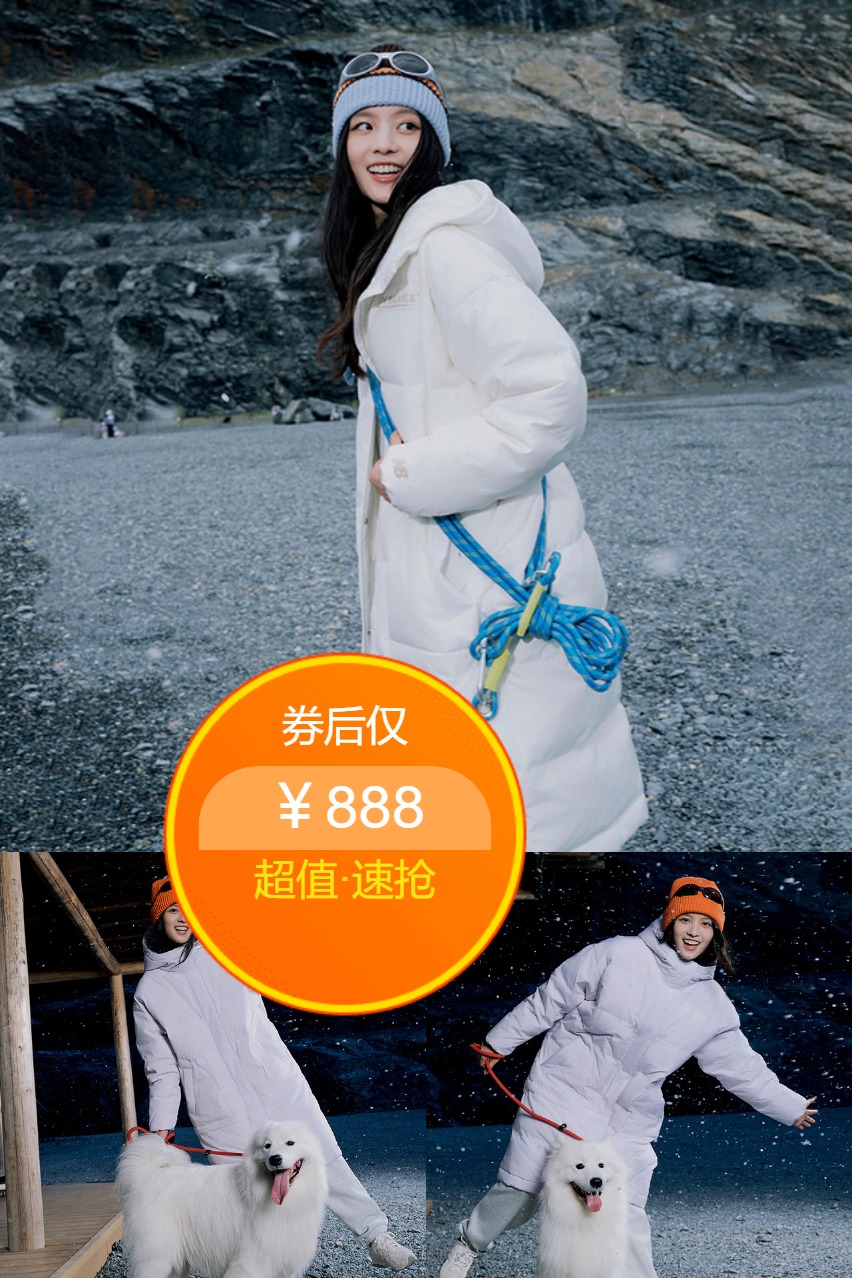 双11预售：【NB】防泼水鸭绒羽绒服 福利价仅888元秒杀！