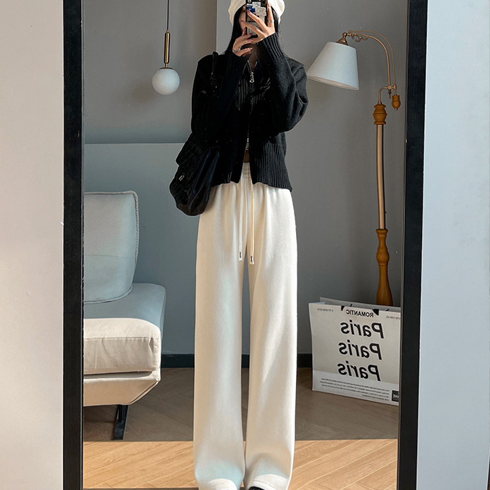 雪尼尔阔腿裤直筒裤！！ 券后【29.9元】包邮秒杀