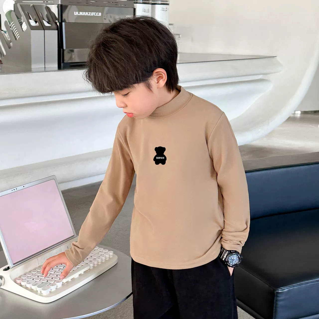 淘宝秒杀：A类！儿童【半高领】德绒保暖打底衫 福利价仅14.9元秒杀！