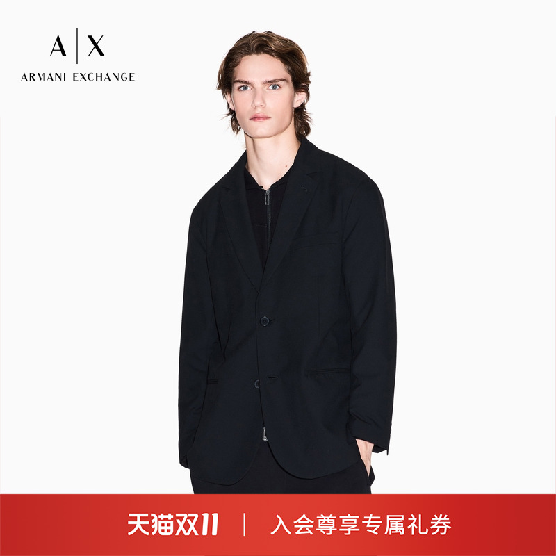 双11现货：阿玛尼秋冬新款男士平驳领单排扣休闲西装 福利价仅2805元秒杀！