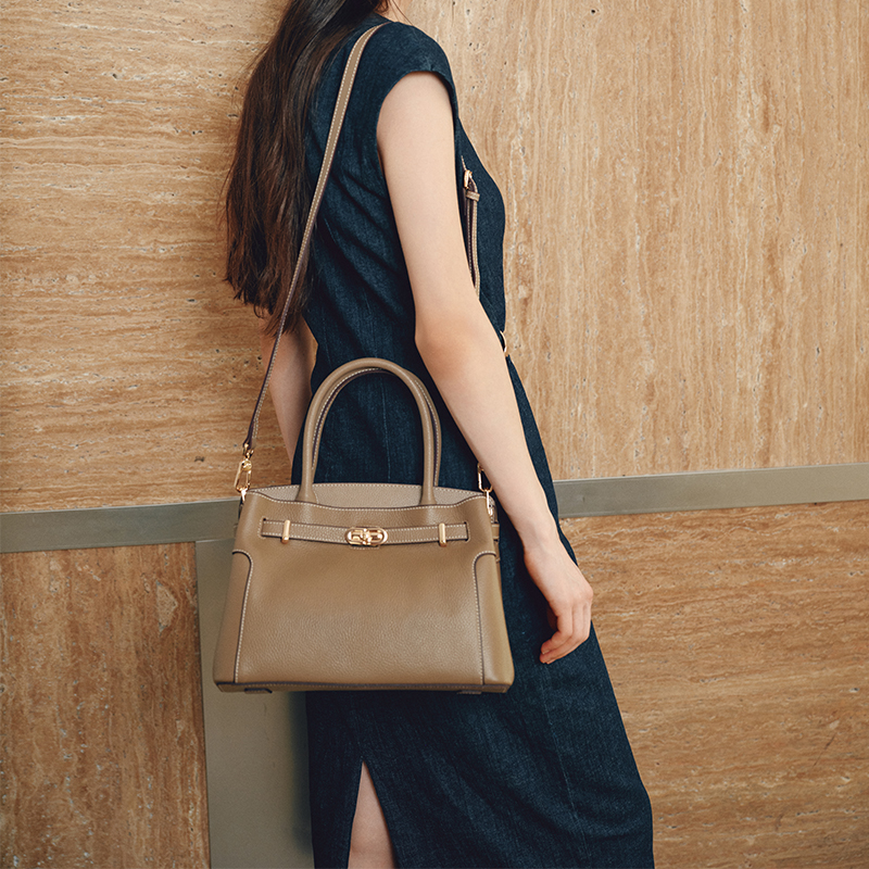 百亿补贴：红蜻蜓妈妈款真皮手提斜挎包中年女通勤包 福利价仅429元秒杀！