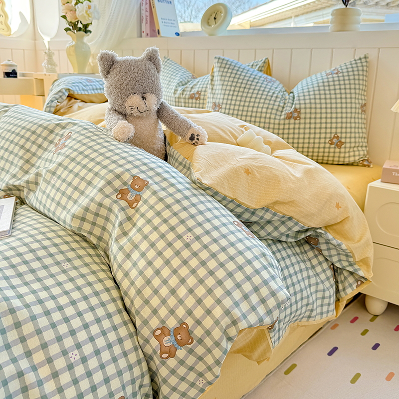 纯棉四件套！假一赔十 券后【109.9元】包邮秒杀