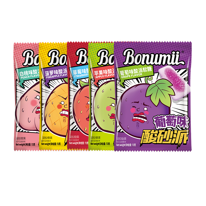 双11现货：宝奴咪酸沙派果味软糖酸砂水果糖72g 福利价仅8.9元秒杀！