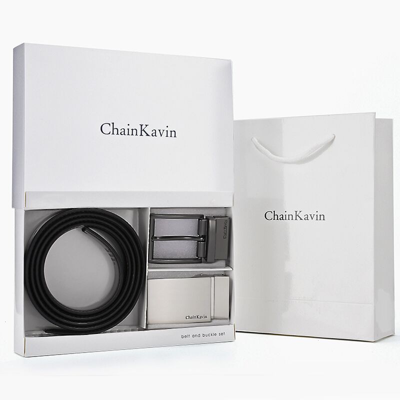官方正版ChainKavin皮带男礼盒装 券后【68元】包邮秒杀