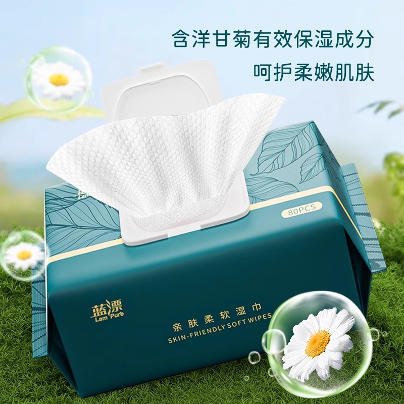 婴儿专用手口湿纸巾加大加厚家用实惠装新生宝宝擦屁屁湿巾整箱批