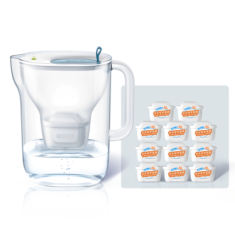 淘金币活动：碧然德设计师滤水壶1壶12芯专家版套组 福利价仅339.39元秒杀