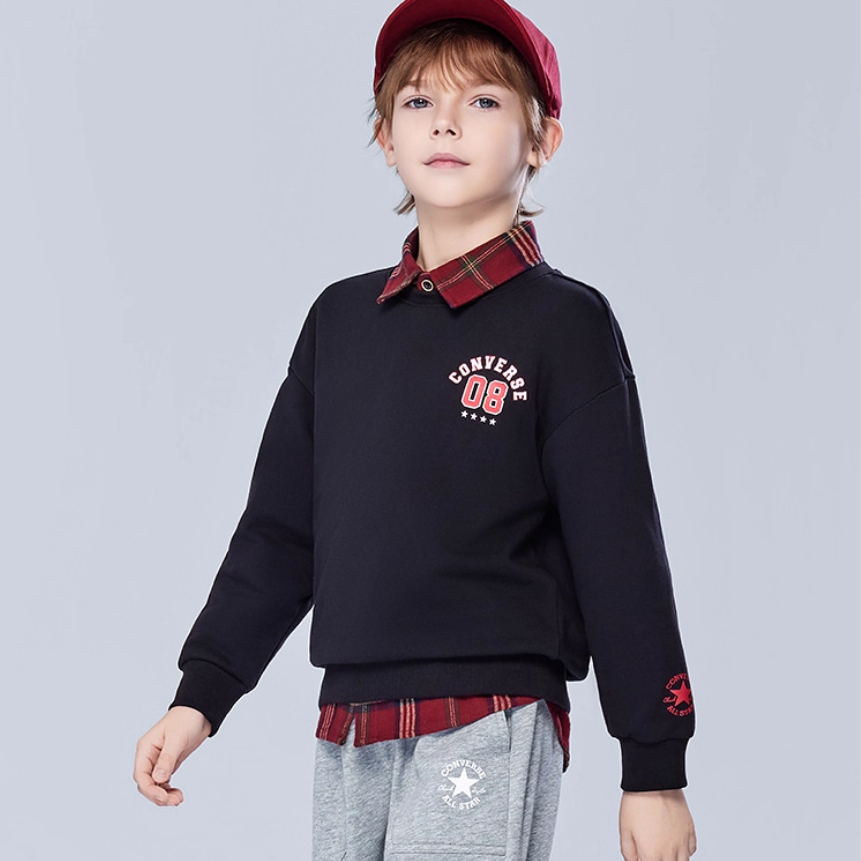 双11现货：匡威童装复古印花男童卫衣 福利价仅78元秒杀！