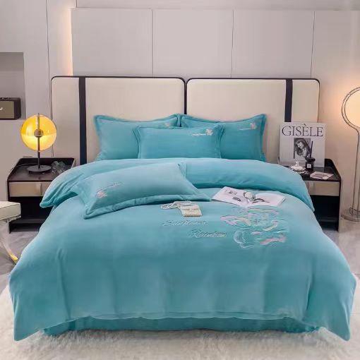 淘金币活动：[\u1f4b0]99抢高品质刺绣牛奶绒四件套 福利价仅99元秒杀！