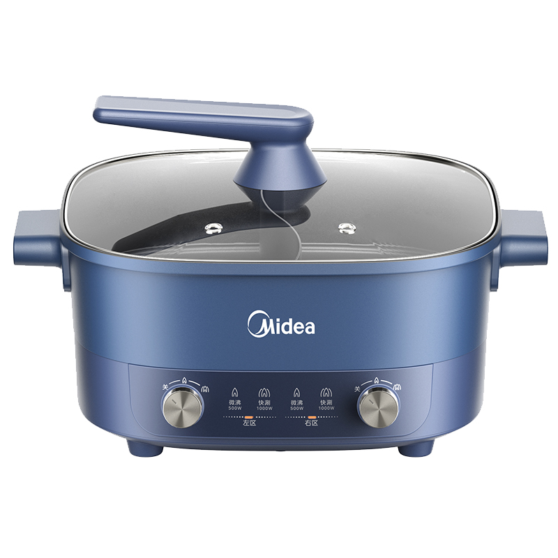 优质素材：美的分控速沸电火锅鸳鸯一体式电炒锅 福利价仅159元秒杀！