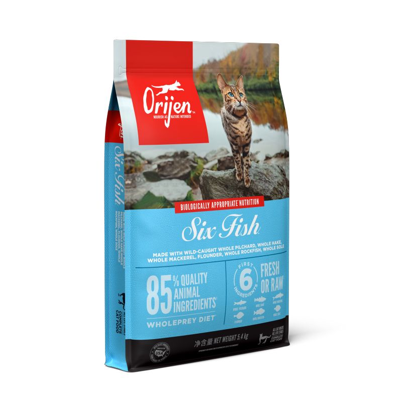 Orijen渴望猫粮成猫幼猫粮六种鱼5.4kg 券后【518.13元】包邮秒杀