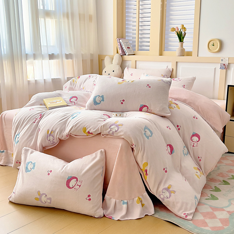 淘宝秒杀：新款加厚牛奶绒四件套 福利价仅99.9元秒杀！