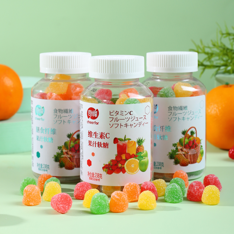 双11现货：奇峰维生素C膳食果汁软糖238g 福利价仅6.1元秒杀！