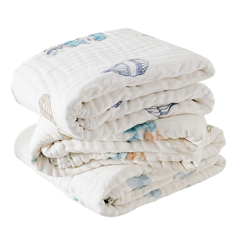 热销爆品：翻倍【到手3条】嫚熙婴儿全棉纱布浴巾 福利价仅96.8元秒杀！