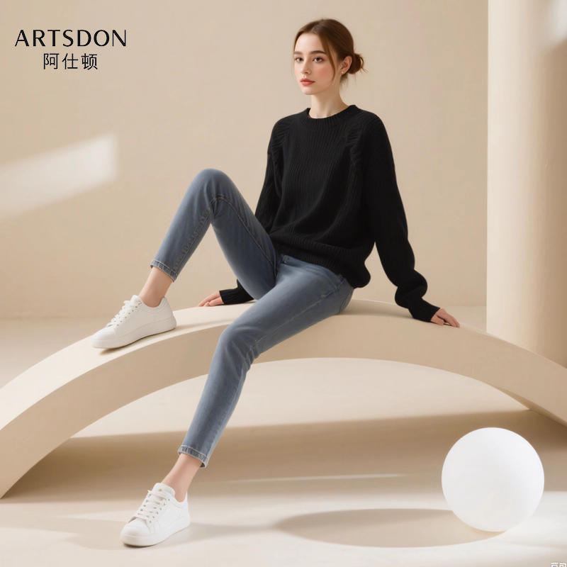 优质素材：阿仕顿2025秋冬新款女士长袖针织衫毛衣 福利价仅17.52元秒杀！