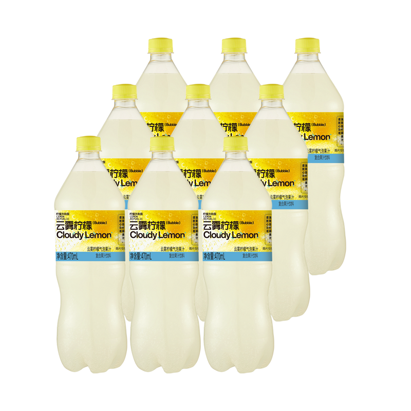 淘金币活动：柠檬共和国云雾柠檬芭乐气泡水470ml*9瓶 福利价仅25.9元秒杀！