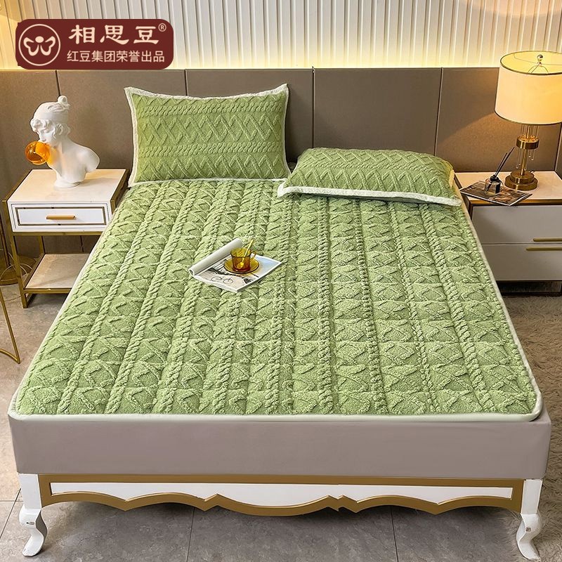 优质素材：红豆集团！相思豆塔芙绒加厚床垫 福利价仅49.9元秒杀！