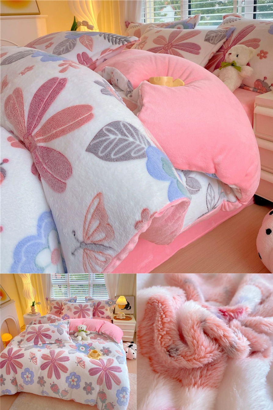 淘宝秒杀：冬季加厚牛奶绒四件套 福利价仅99.9元秒杀！