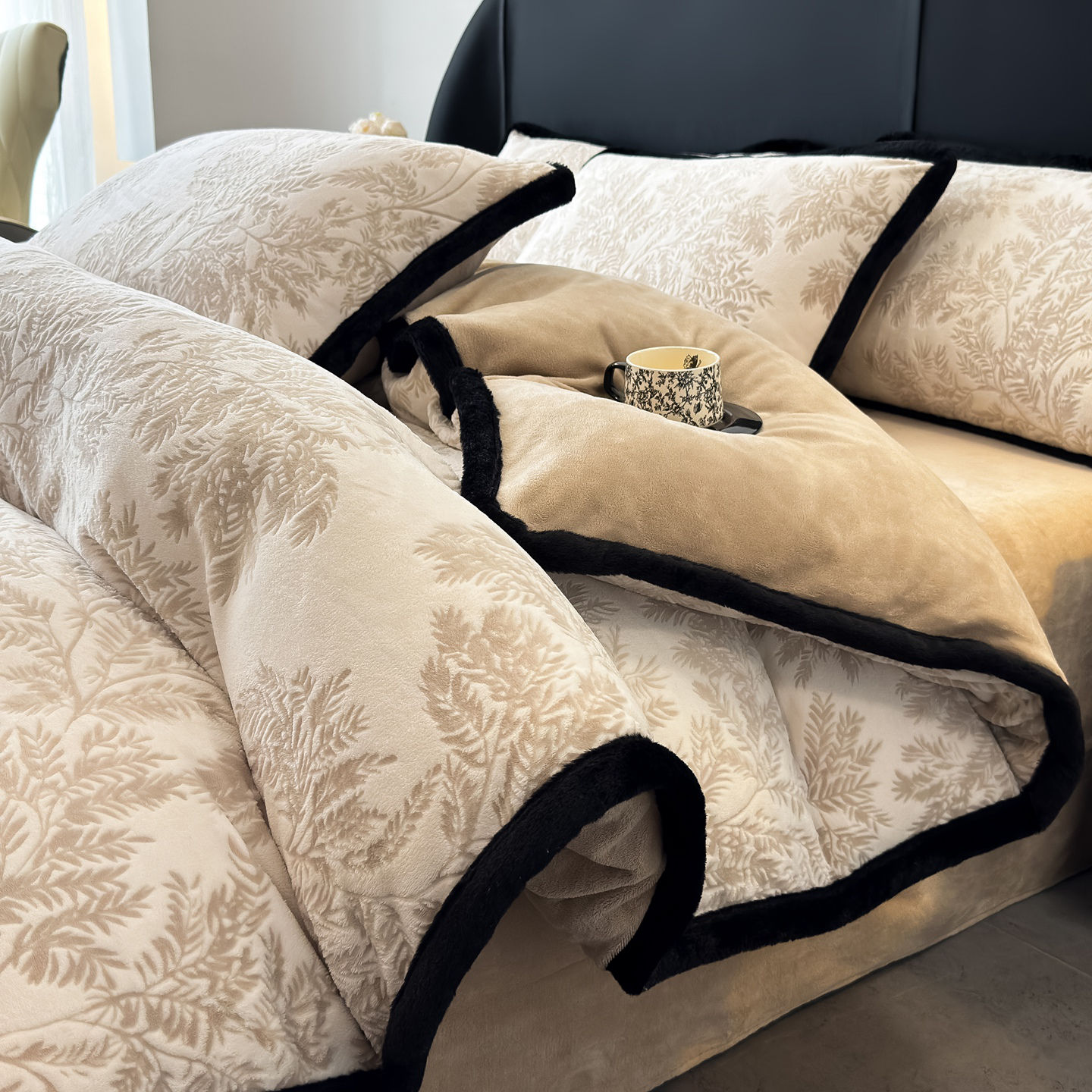 冰岛绒冬款雕花加厚